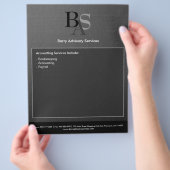 Professionele, moderne zwarte brochure (Hand)