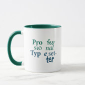 Professionele Mok voor typesetter (Links)
