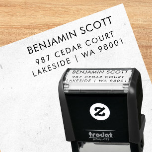 Professionele Monochrome Retouradres Stempel