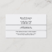 Professionele monogram "B"-business CUSTOM Visitekaartje (Achterkant)