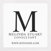 Professionele monogram en naam labels (Design 2)