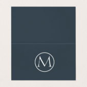 Professionele monogram legante houtskool visitekaartjes (Buitenkant ongevouwen)