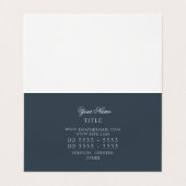 Professionele monogram legante houtskool visitekaartjes (Binnenkant ongevouwen)