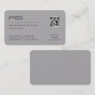 Professionele monogrammen Logo Premium Gray Visitekaartje
