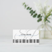 Professionele muziekdocent | Piano Keys Visitekaartje (Staand voorkant)