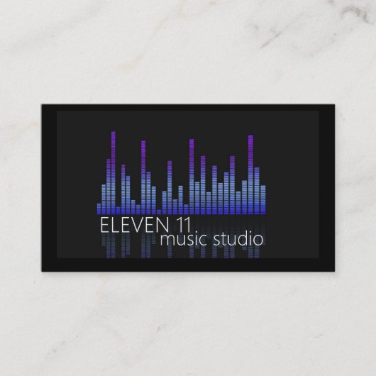 Professionele muziekopnamStudio Visitekaartje (Voorkant)
