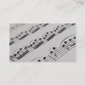 Professionele muzikant visitekaartje (Achterkant)