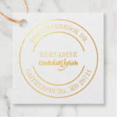 Professionele naam Modern retouradres Aangepast Bedankjes Labels (Voorkant)