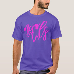 Professionele nagelkunstenaar kunstenaar t-shirt
