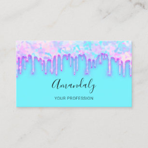 Professionele nagels Makeup Artist Lash Holograaf Visitekaartje