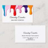 Professionele, Nail Artist-technicus Liquid Driver Visitekaartje (Voorkant / Achterkant)