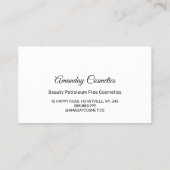 Professionele, Nail Artist-technicus Liquid Driver Visitekaartje (Achterkant)