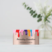 Professionele Nail Artist-technicus — Roos Drift Visitekaartje (Staand voorkant)