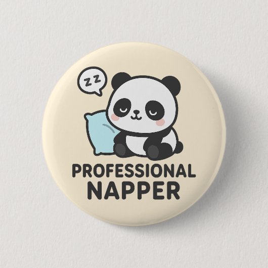 Professionele Napper Panda Button (Voorkant)