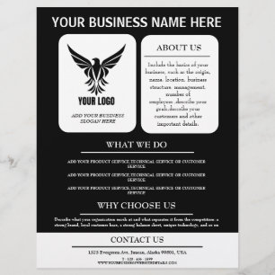 Professionele nieuwe bedrijven Adverteren aangepas Flyer