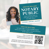 Professionele notaris openbare foto QR-code Blauwg Visitekaartje
