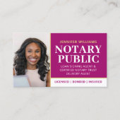 Professionele Notaris Openbare Foto QR Code Magent Visitekaartje (Voorkant)