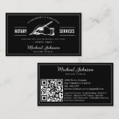 Professionele notarisdiensten QR code Visitekaartje (Voorkant / Achterkant)