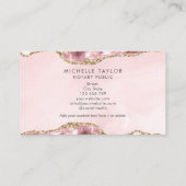 Professionele notarismatige monogram visitekaartje (Achterkant)