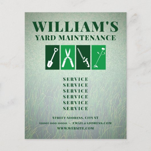 Professionele onderhoudswerktuigen flyer (Voorkant)