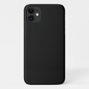 Professionele Onyx zwarte kleur   Klassiek Elegant iPhone 11 Hoesje