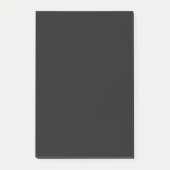Professionele Onyx zwarte kleur | Klassiek Elegant Post-it® Notes (Voorkant)