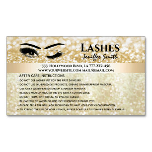 Professionele oogbolletjes na zorg magnetisch visitekaartje