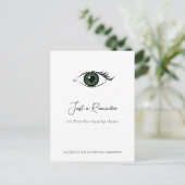 Professionele Optometrist Groene Hart Oog Herinner Briefkaart (Staand voorkant)