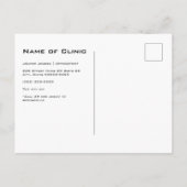 Professionele Optometrist Paarse Hart Oogherinneri Briefkaart (Achterkant)