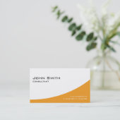 Professionele, Oranje, elegante moderne computer Visitekaartje (Staand voorkant)