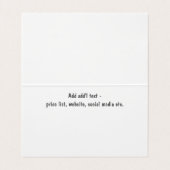 Professionele Organisator Aangepaste QR-codetent S Visitekaartjes (Binnenkant ongevouwen)