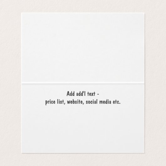 Professionele Organisator Aangepaste QR-codetent S Visitekaartjes (Binnenkant ongevouwen)