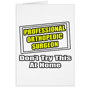 Professionele orthopedisch chirurg .. grap