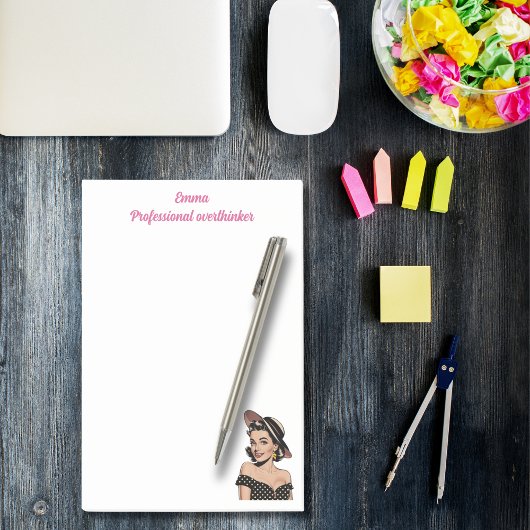 Professionele overdenker, elegant, Roze Gepersonal Post-it® Notes
