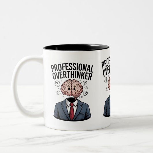 Professionele overdenker" tweekleurige koffiemok (Links)