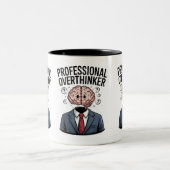 Professionele overdenker" tweekleurige koffiemok (Center)