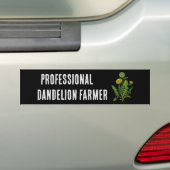 Professionele paardebloem boer bumpersticker (Op auto)