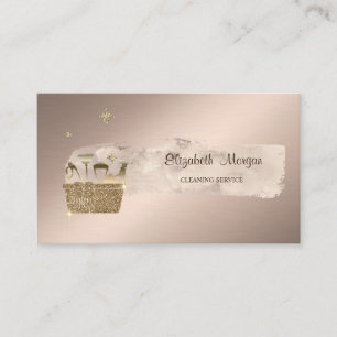 Professionele Paint Stroke Glitter Schoonmaak Visitekaartje