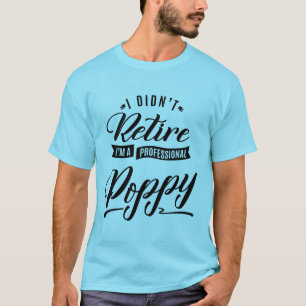 Professionele papaver t-shirt