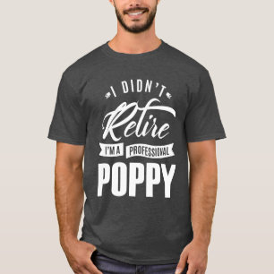 Professionele papaver t-shirt