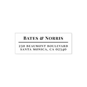 Professionele partners & retouradres zelfinktende stempel