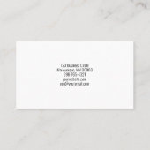 Professionele persoonlijke beveiliging Aangepaste Visitekaartje (Achterkant)