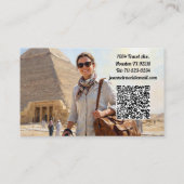 Professionele Persoonlijke Reisgids Piramide Visitekaartje (Achterkant)