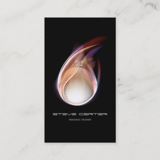 Professionele persoonlijke trainer Baseball Coach- Visitekaartje (Voorkant)