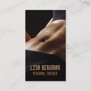 Professionele persoonlijke trainer/fitnesskaart visitekaartje