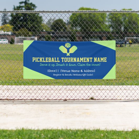 Professionele Pickleball Event Signage Spandoek (Insitu)