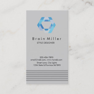 Professionele Plain Elegant Modern Eenvoudig Hexag Visitekaartje