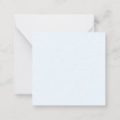 Professionele Plain Modern Minimalist Alice Blue Notitiekaartje (Achterkant)