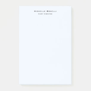Professionele Plain Modern Minimalist Alice Blue Post-it® Notes