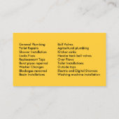 Professionele plug-in visitekaartje (Achterkant)